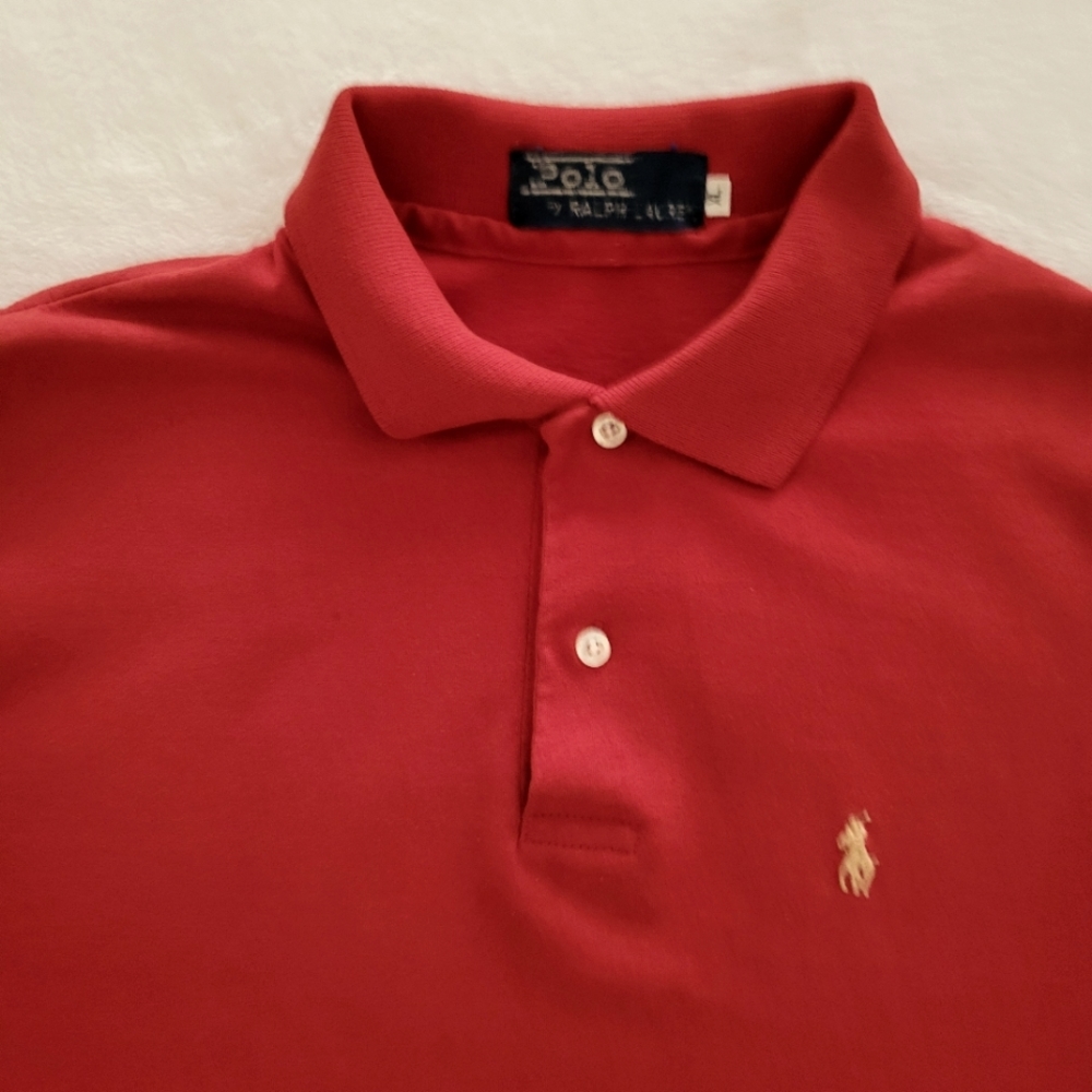 Ralph Lauren Polo Golf Shirt Size XL Red